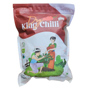 Organic Manipur, Dry King Chilli, Bhut, Joloki, Umorok, Ghost Pepper. (50 Grams)