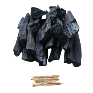 Hardwood Charcoal, Natural Lumpwood Charcoal for Grilling and Barbecue with Natural Pinewood Resin, Fat Wood Fire Starter.